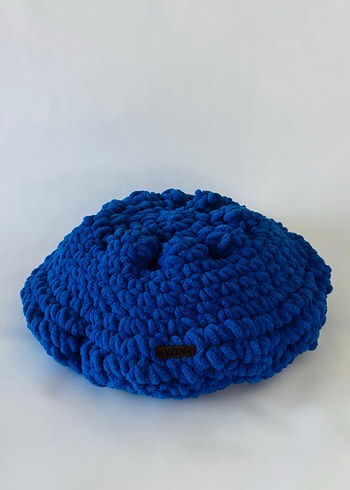 Laciver renkli yuvarlak form kedi-köpek yastığı - Görsel 8