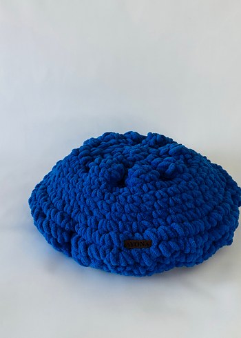 Laciver renkli yuvarlak form kedi-köpek yastığı - Görsel 7