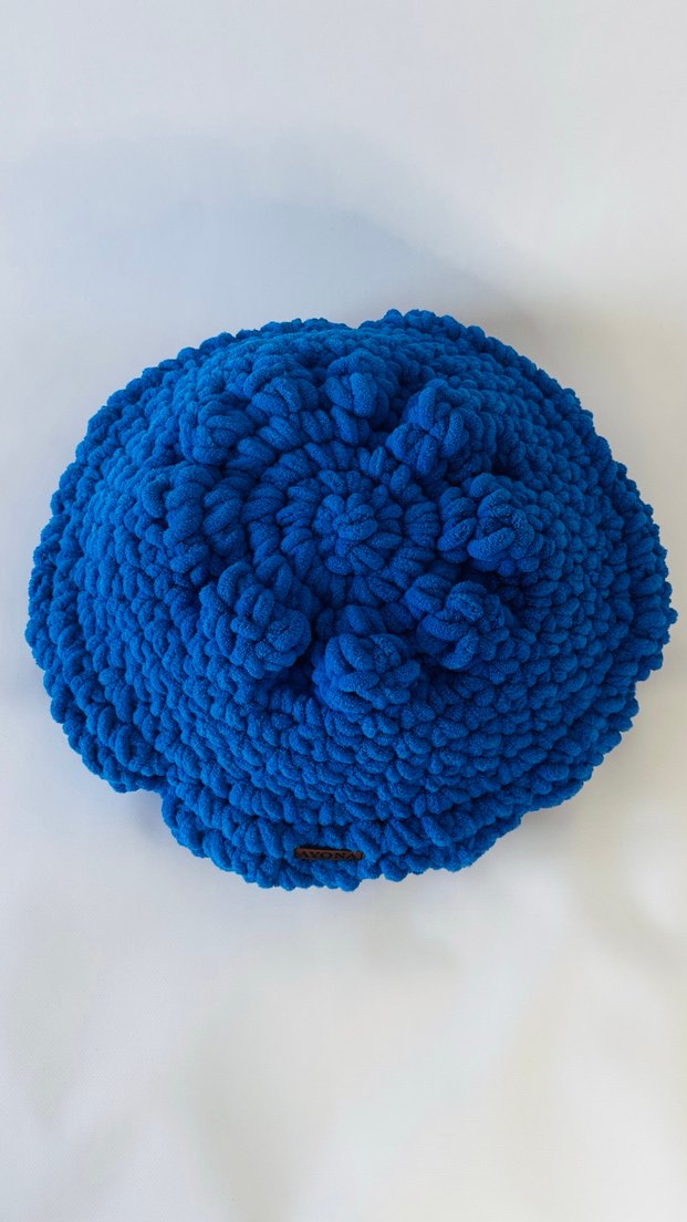 Laciver renkli yuvarlak form kedi-köpek yastığı - Görsel 4