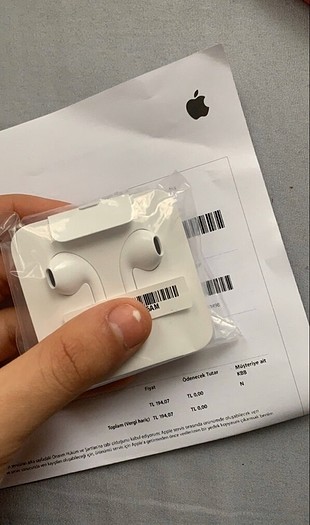 Apple orijinal earpods kulaklık (lightning)