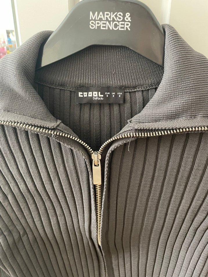 Fermuarlı Kadın Kazak - Görsel 2