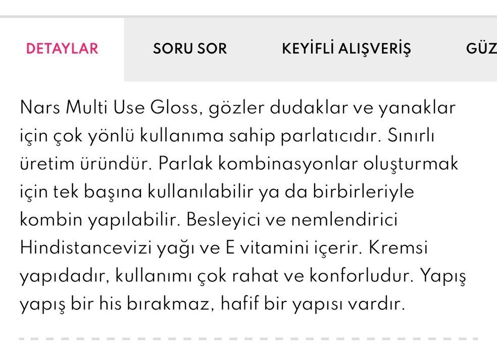 NARS Multi Use Gloss - Görsel 5