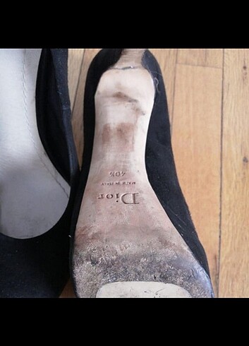 40 Beden siyah Renk Christian Dior kadın ince topuk 