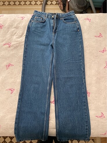 koyu mavi straight jean