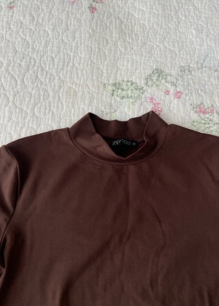 Crop uzun kollu tişört - Görsel 2