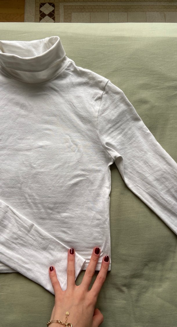 Beyaz Balıkçı Yaka Kadın Triko - Görsel 3