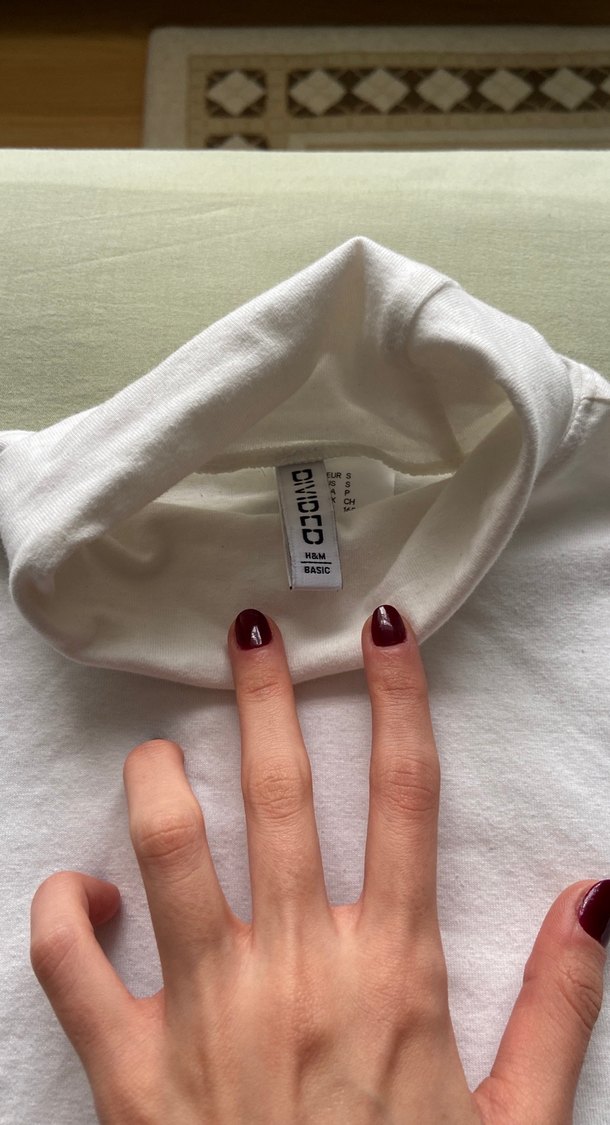 Beyaz Balıkçı Yaka Kadın Triko - Görsel 2