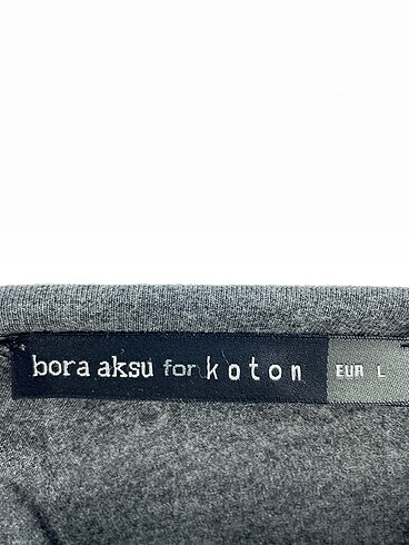 l Beden gri Renk Koton Bluz %70 İndirimli.