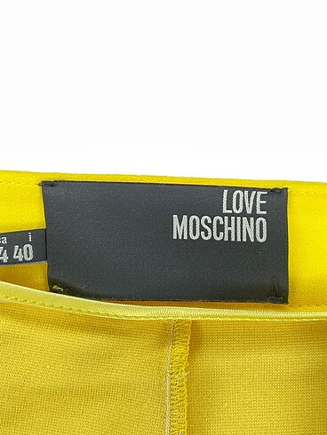 40 Beden sarı Renk Moschino Midi Etek %70 İndirimli.