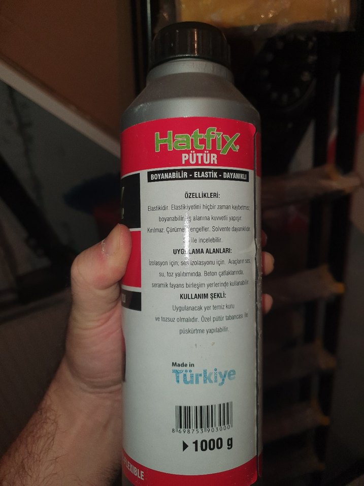 hatfix pütür siyah - Görsel 2