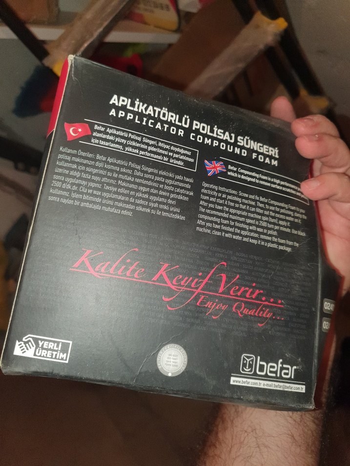 Befar Uygulayıcı Polisaj Süngeri 24 Numara - Görsel 2