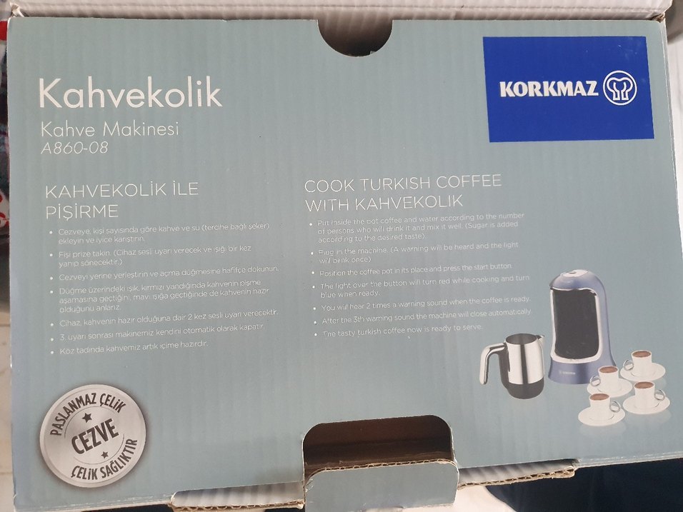 Korkmaz A860-08 Kahvekolik Otomatik Kahve Makinesi Azura - Görsel 2