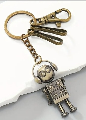 Zincir Detaylı Robot Anahtarlık - Görsel 4