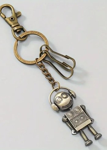 Zincir Detaylı Robot Anahtarlık - Görsel 2