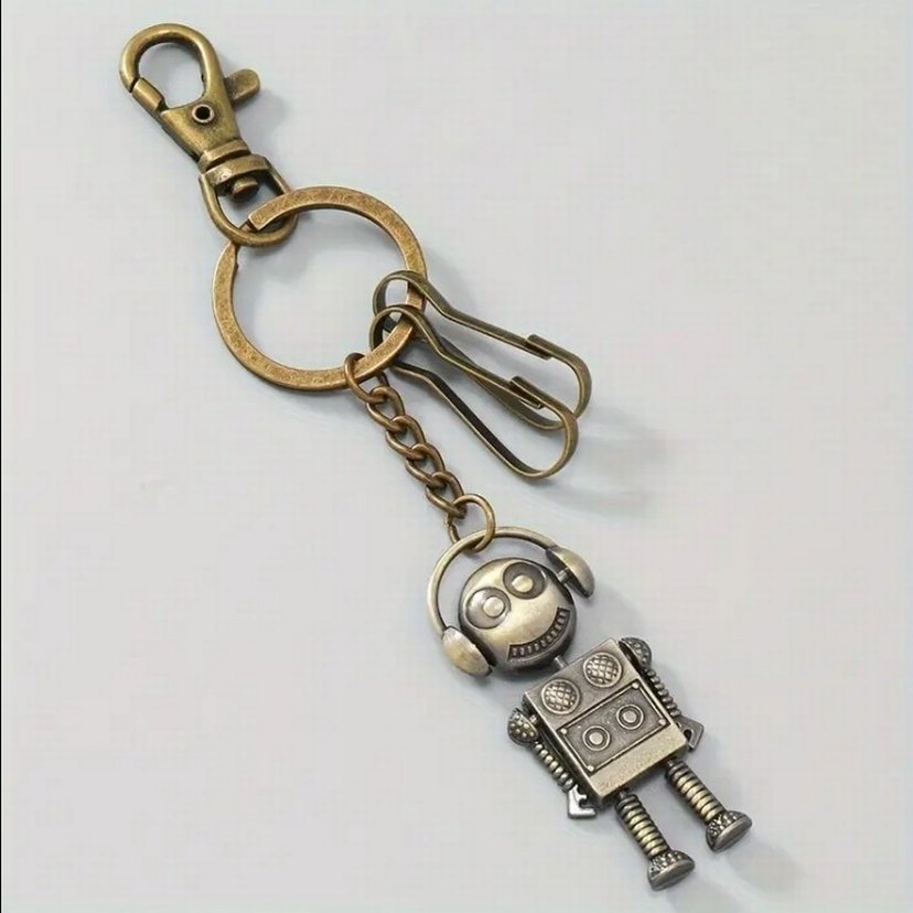 Zincir Detaylı Robot Anahtarlık - Görsel 2