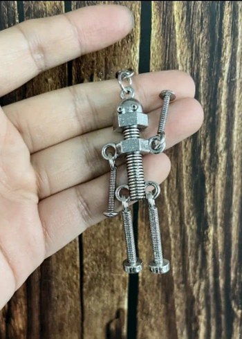 Metal Robot Anahtarlık