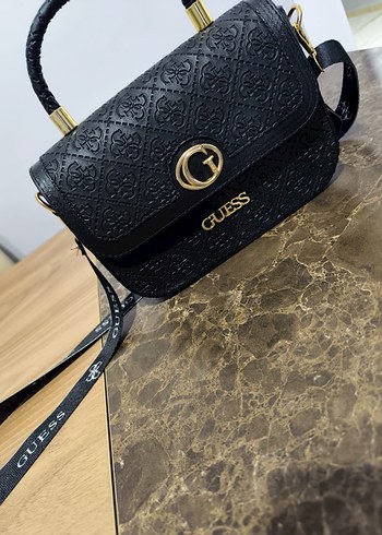 GUESS Siyah Deri Kadın Çanta - Görsel 2