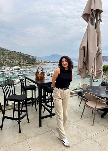 Kadın Regular Fit Midi Boyfriend Pantolon - Görsel 2