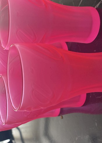 Pembe Renkli Bardak Seti 2li