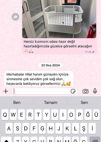 Ikea Büyüyen Beşik (Sarte mobilya)