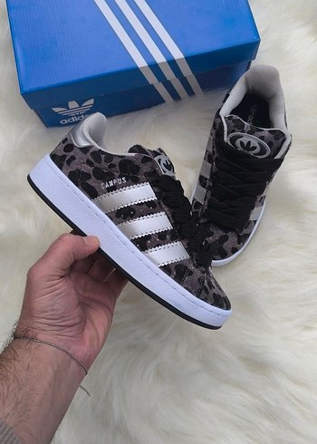 Gri Desenli Adidas Kadın Spor Ayakkabı - Görsel 6