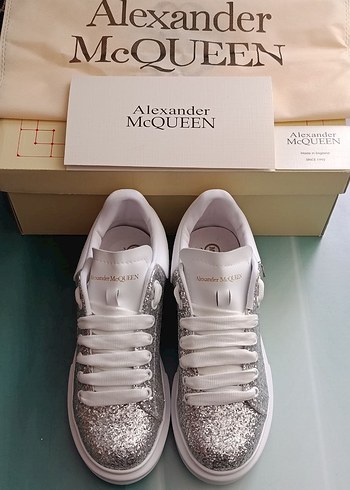 Alexander McQueen Beyaz Kadın Platform Topuklu Spor Ayakkabı