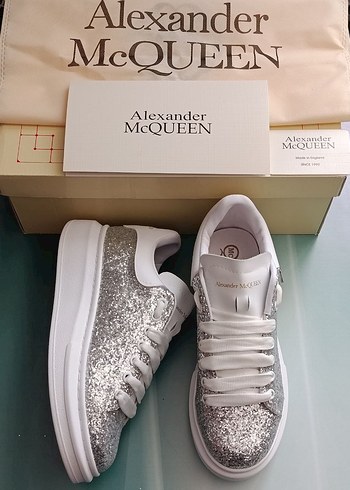 Alexander McQueen Alexander McQueen Beyaz Kadın Platform Topuklu Spor Ayakkabı
