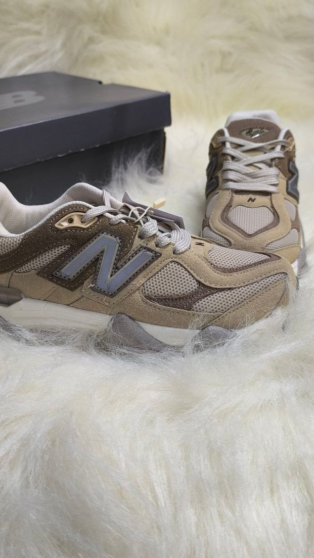 New Balance Kadın Krem Kahverengi Spor Ayakkabı - Görsel 4