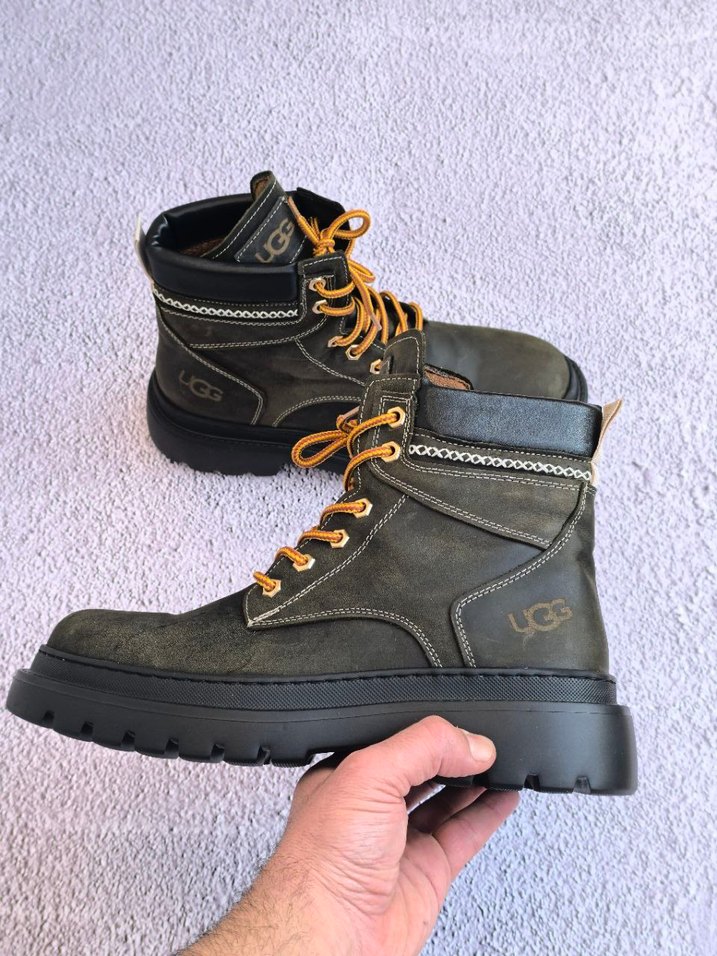 UGG Haki Yeşili Bağcıklı Erkek Bot - Görsel 5