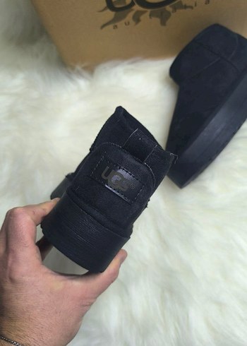 Siyah Süet Kadın Dolgu Topuk Bot - Görsel 3