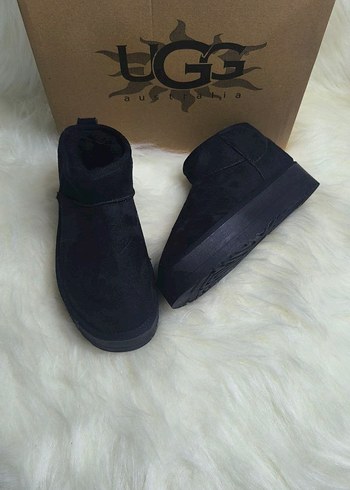 Siyah Süet Kadın Dolgu Topuk Bot - Görsel 2