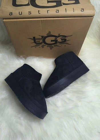 Siyah Süet Kadın Dolgu Topuk Bot - Görsel 4