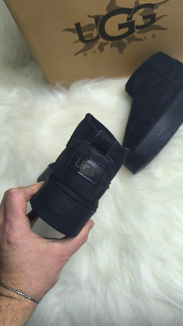 Siyah Süet Kadın Dolgu Topuk Bot - Görsel 3