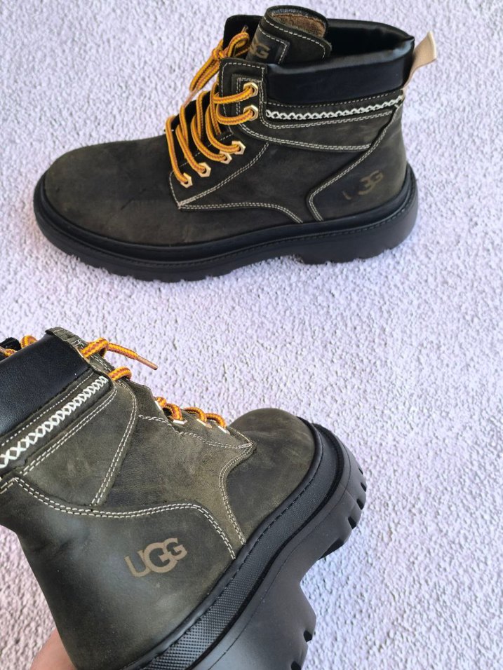 UGG Haki Yeşili Bağcıklı Erkek Bot - Görsel 4