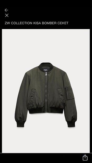 Zara bomber ceket