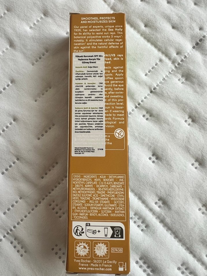 Yves Rocher SPF 50+ Anti-Aging Yüz Güneş Kremi - Görsel 3