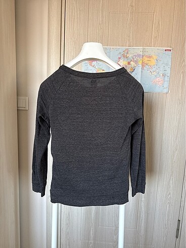 xs Beden Füme rengi H&M bluz
