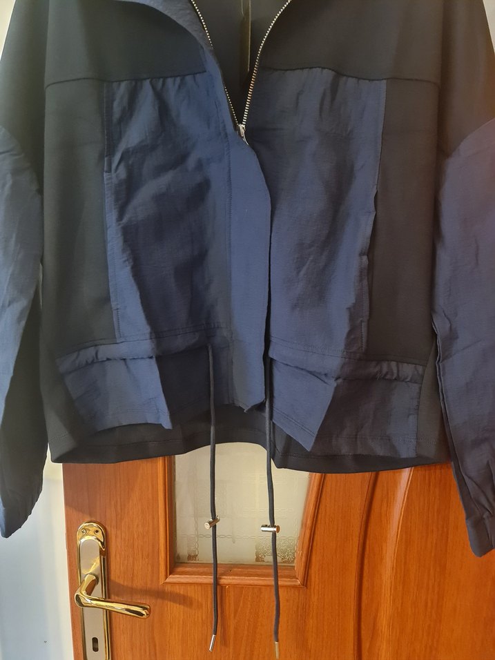 Lacivert Kadın Bel Detaylı Rahat Kesim İkili takim - Görsel 4