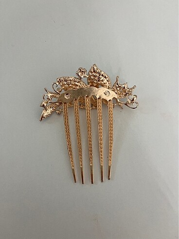 Çiçekli ve Taraklı Gelin Tokası - Görsel 3