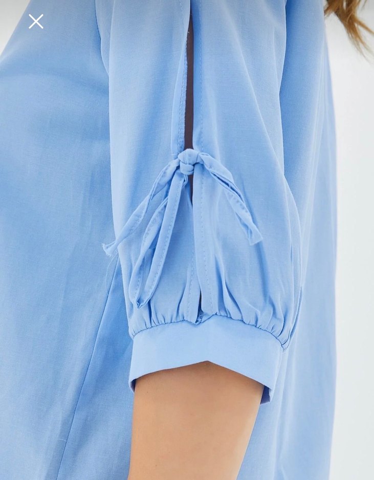 Düğmeli Mini Kadın Gömlek - Görsel 2