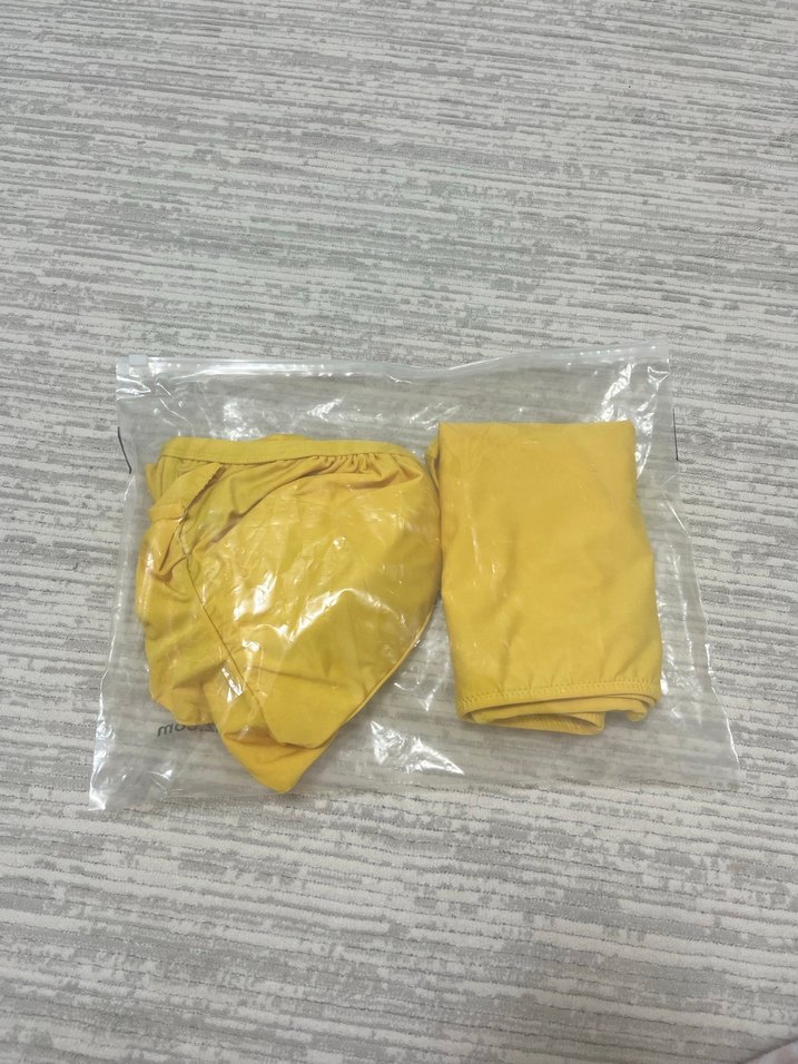 Fırfırlı Yüksek Bel Sarı Bikini - Görsel 4