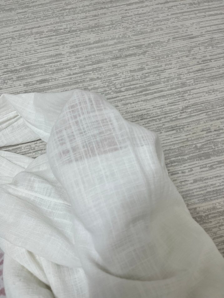 Beyaz Keten Pantolon - Görsel 4