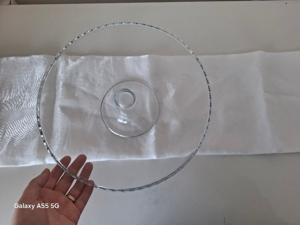 Parlak Vintage Beyaz Cam Kek Standı - Görsel 4