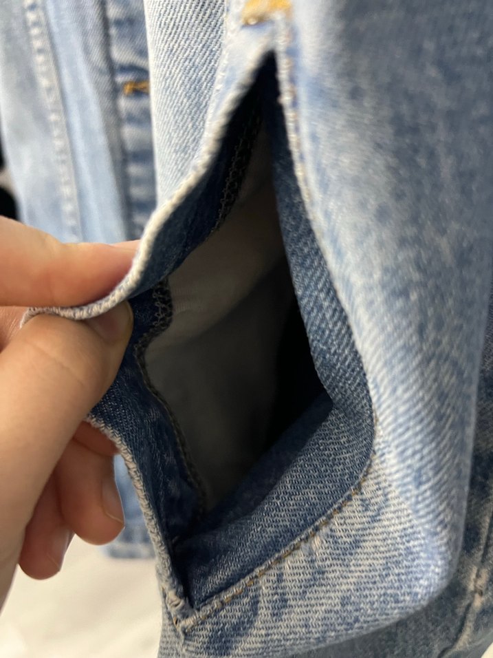 kadın kot ceket - Görsel 5