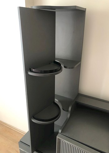 Gri Makyaj Organizerı ve Ayna - Görsel 4