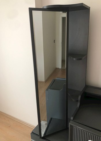 Gri Makyaj Organizerı ve Ayna - Görsel 5