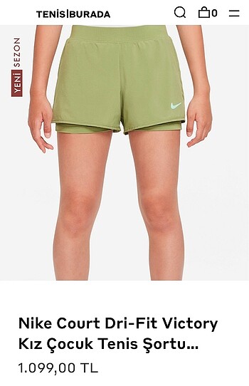 Tenis shortu