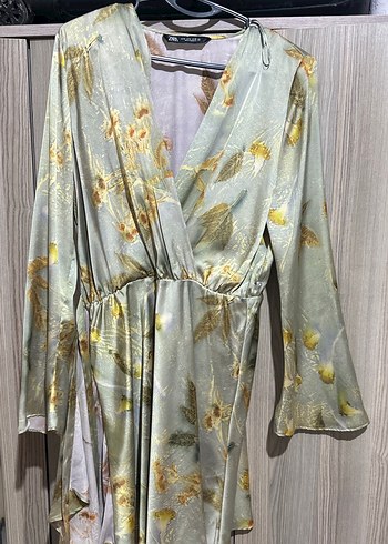 Zara saten elbise mini - Görsel 5