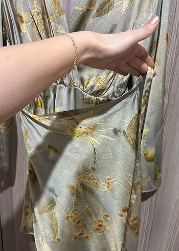 Zara saten elbise mini - Görsel 3