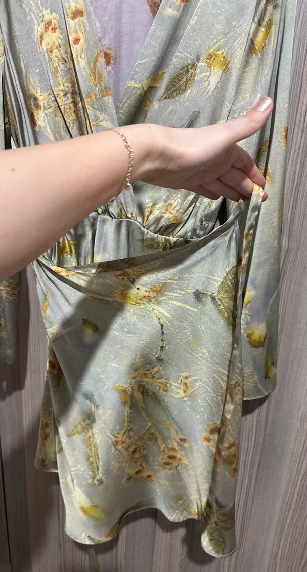 Zara saten elbise mini - Görsel 3